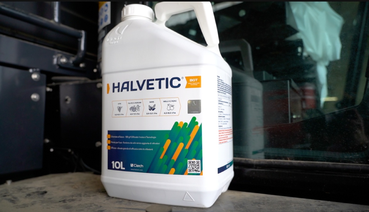 Halvetic®: erbicida a base di glifosate che contiene 180 grammi/litro di sostanza attiva, la metà rispetto agli standard di mercato